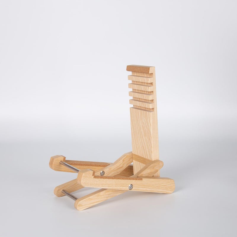 Spike Multifunctional Guitar Stand & Footstool, Wooden, For Acoustic Guitar, Foldable, Modern Design - Image 4